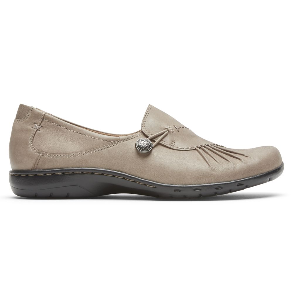 Pantofi De Mers Rockport Dama Cobb Hill Paulette Slip-On Bej - Romania 2137-OQHLA